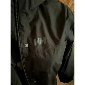Helly Hansen Jackets Coats Helly Hansen Black Lynwood Packable Rain Windbreaker Hooded Jacket Size M Poshmark
